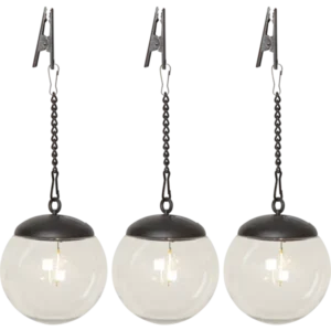Solcellsdekoration Globe - 3 LED - 29cm