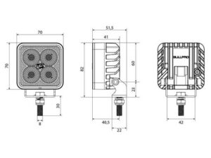 BullPro Spectrum 24 Square LED-arbetsljus