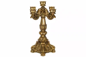 Ljusstake 5-Arm Julie Guld Poly 31x50cm - 1st