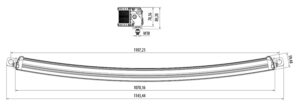 BullPro 400W, LED-ramp, curved, DTP, DV - 1070mm