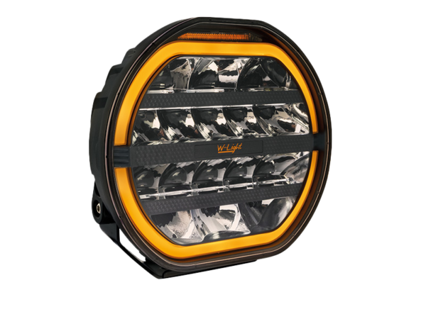 W-light Fury 9", 150W - Orange/Vitt Positionsljus - Blixtljus