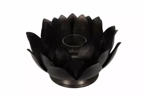 Ljuslykta Tea Svart/Mässing 28x16cm - 1st