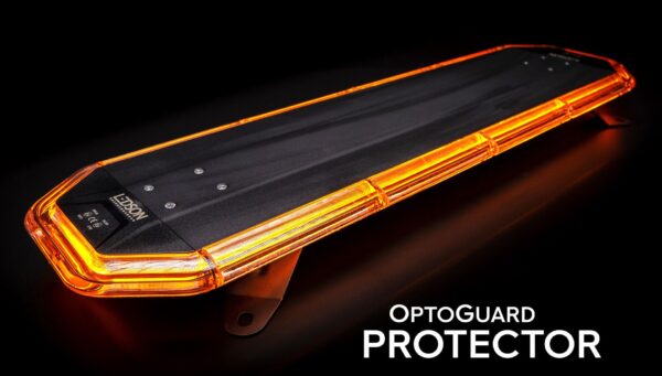 OptoGuard Protector Blixtljusramp - 317mm (magnetfäste) - Rökfärgad